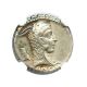 64/59 Bc L.  Rosc Fabatus Denarius Serratus Ngc Au (ancient Roman) Coins: Ancient photo 2