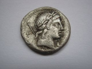 Roman Republic Denarius Of Family Crepusia,  82 - B.  C. photo