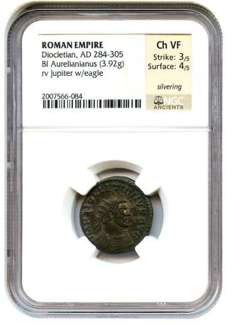 Ad 284 - 305 Diocletian Bi Aurelianianus Ngc Ch Vf (ancient Roman) photo