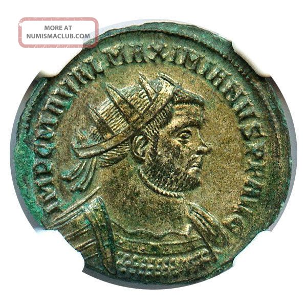 Ad 286 - 310 Maximian Bi Aurelianianus Ngc Ms (ancient Roman)
