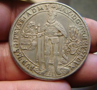 Devils - - - German States Teutonic Silver Thaler - - 1603 - - - Rare photo