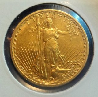 1922 / 20$ Saint Gaudens Gold Double Eagle photo