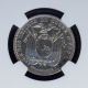 1916 Ecuador 2 Decimos Silver Ngc Au Details Philadelphia South America photo 3