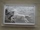 China 2014 Year Of The Horse Silver 5 Oz Coin - Rectangle - Shaped Ren Chen Year China photo 2