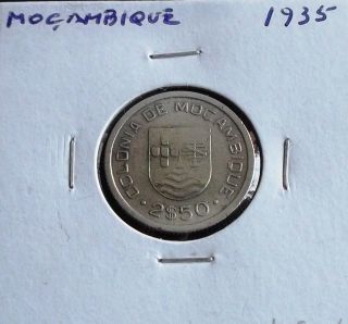 Portugal / Moçambique - 2,  50 Escudos - 1935 - Silver photo
