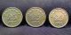 3 Different 25 Ore Coin Of Denmark - 1950 - 1957 Europe photo 1