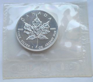 Canada 1994 Maple Leaf 5 Dollars 1oz Silver Coin,  Unc photo