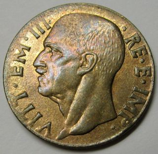Italy 10 Centesimi 1943 R Xxi Coin Km 74a (6) photo