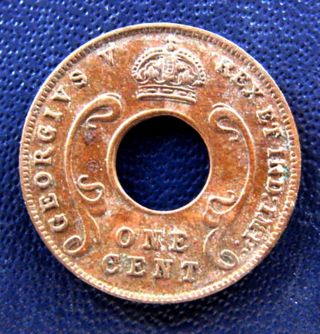 East Africa 1927 One Cent - Xf - Km22 photo
