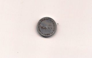 Netherlands Antilles 1956 1/10 Gulden Silver Coin photo