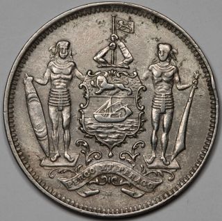 British North Borneo 1903 H 5 Cent Coin Xf/au Copper - Nickel Km 5 photo