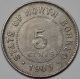 British North Borneo 1903 H 5 Cent Coin Xf/au Copper - Nickel Km 5 Asia photo 1