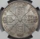1887 Great Britain Silver Double Florin Coin Ngc Ms63 Arabic 1 Victoria Jubilee UK (Great Britain) photo 1