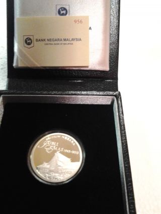 50th Anni.  Of Malaysia Muzium Proof Silver Coin photo