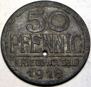 Offenburg (germany) 50 Pfennig 1918 - Zinc - Emergency Money / Notgeld photo