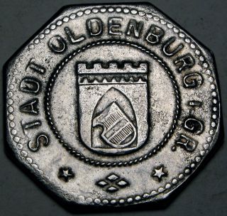 Oldenburg (germany) 50 Pfennig Nd - Iron - Emergency Money / Notgeld photo