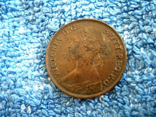 England: Scarce Farthing 1861 Extremely Fine++++/about Uncirculated photo