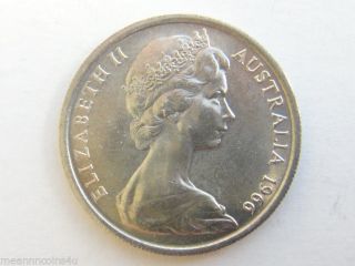 1966 (l) Australia 10 Cents Brilliant Uncirculated photo