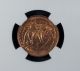 1970 Zealand 2 Cents Ngc Ms 64 Rd Unc Bronze Australia & Oceania photo 3