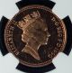 1990 Great Britain 1 Penny Ngc Ms 63 Rd Bronze UK (Great Britain) photo 3