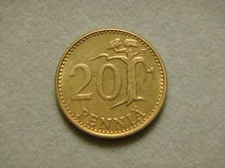 Finland 20 Pennia,  1986 Coin photo