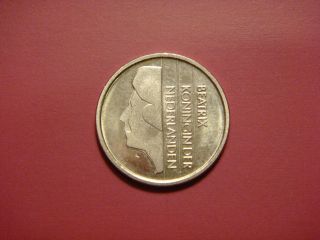 Netherlands 25 Cents,  1998 Coin.  Queen Beatrix photo