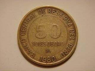 Peru 50 Soles,  1980 Coin photo