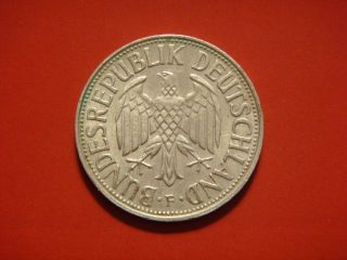 Germany - Federal Republic 1 Mark,  1970 F Coin photo