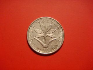 Hungary 2 Forint,  1999 Coin.  Flower photo