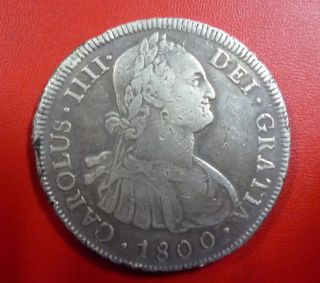 Bolivia Silver Coin 8 Reales Km73 Vf 1800 Pp - Potosí photo