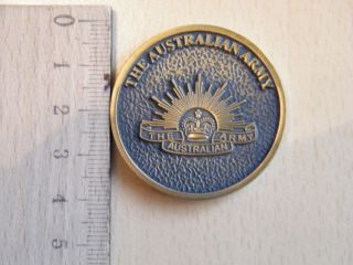 Australian Army Peacekeeping Remembrance Coin Copper 2008 Africa,  Mfo,  Korea photo