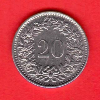 20 Rappen 1970 Years Switzerland Copper - Nickel photo