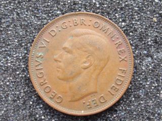 1950 Australian One Penny In photo