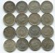 16 (sixteen) Australia Sterling Silver 3 Pence - 1938 To 1944 Australia photo 1