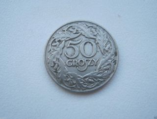 Poland Polska Coin 50 Groszy 1923 photo