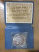Israel Medal Silver 900 Pidyon Haben Coin Proof 1973 26 Grams In Case Middle East photo 5