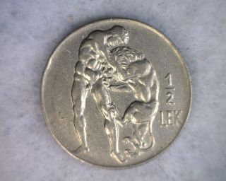 Albania 1/2 Lek 1931 Coin (cyber 73) photo