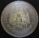 Mexico Brilliant Uncirculated 1 Peso 1945 Silver Liberty Cap & Rays. Mexico photo 1