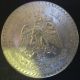 1935 Silver One Peso Coin Mexico Liberty Cap Ray Low Mintage Vg Mexico photo 1