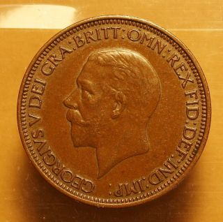 Great Britain 1/2 Penny 1936 Almost Unc.  / Uncirculated Coin - King George V photo