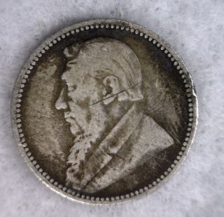South Africa 6 Pence 1893 Silver (cyber 1291) photo