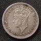 Malaya 1945 George Vi Silver 5 Cents British Colonial Coin Asia photo 1