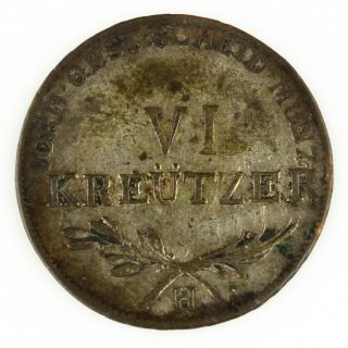 1804 German States Further Austria 6 Kreutzer Foreign Germany Coin photo