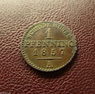 Germany,  1 Pfennig,  1857, photo