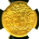 1898 B Switzerland Gold Coin 20 Francs Ngc Cert Ms 63 Brilliant Scarce Coins: World photo 1