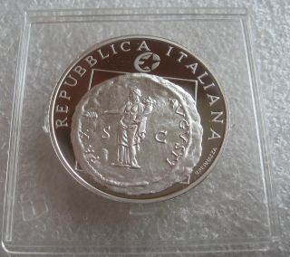 Italy 10€ Silver 2005 60 Years Of Peace & Freedom In Europe / Old Coin.  Proof photo