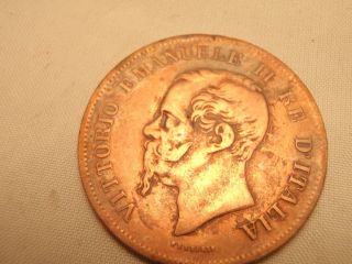 5 Centesimi M Italian Antique Coin Grade Yourself photo