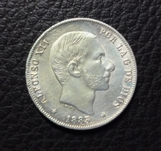 Philippines Coin 20 Centavos,  Km149 Au 1885 (manila) photo