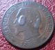 1854 - K France 5 Centimes With ' Qy ' Counterstamp Europe photo 1