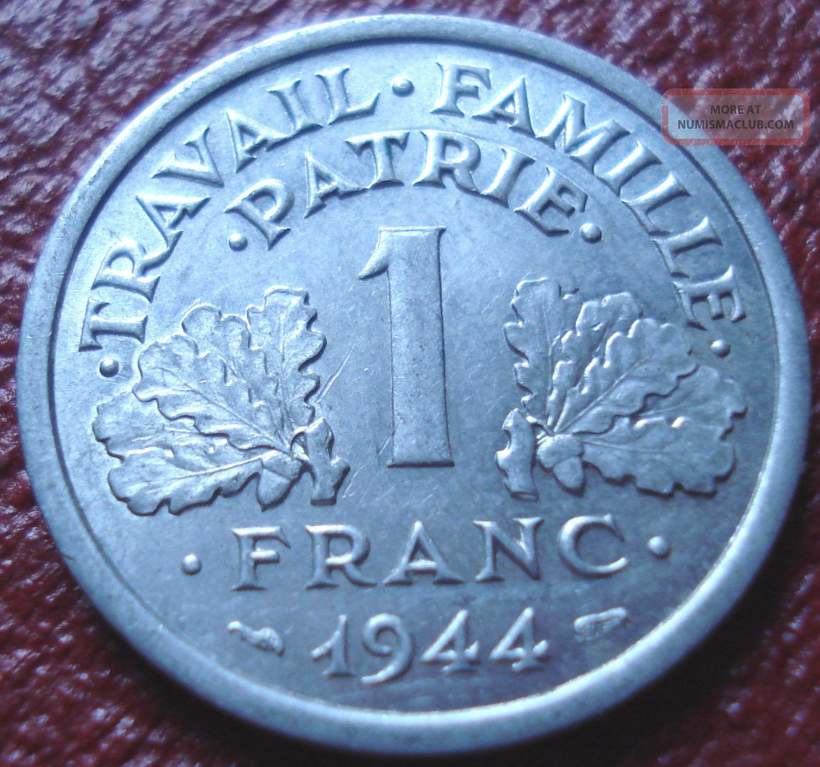 1944 C France 1 Franc In Ef Au 1944-c-france-1-franc-in-ef-au
